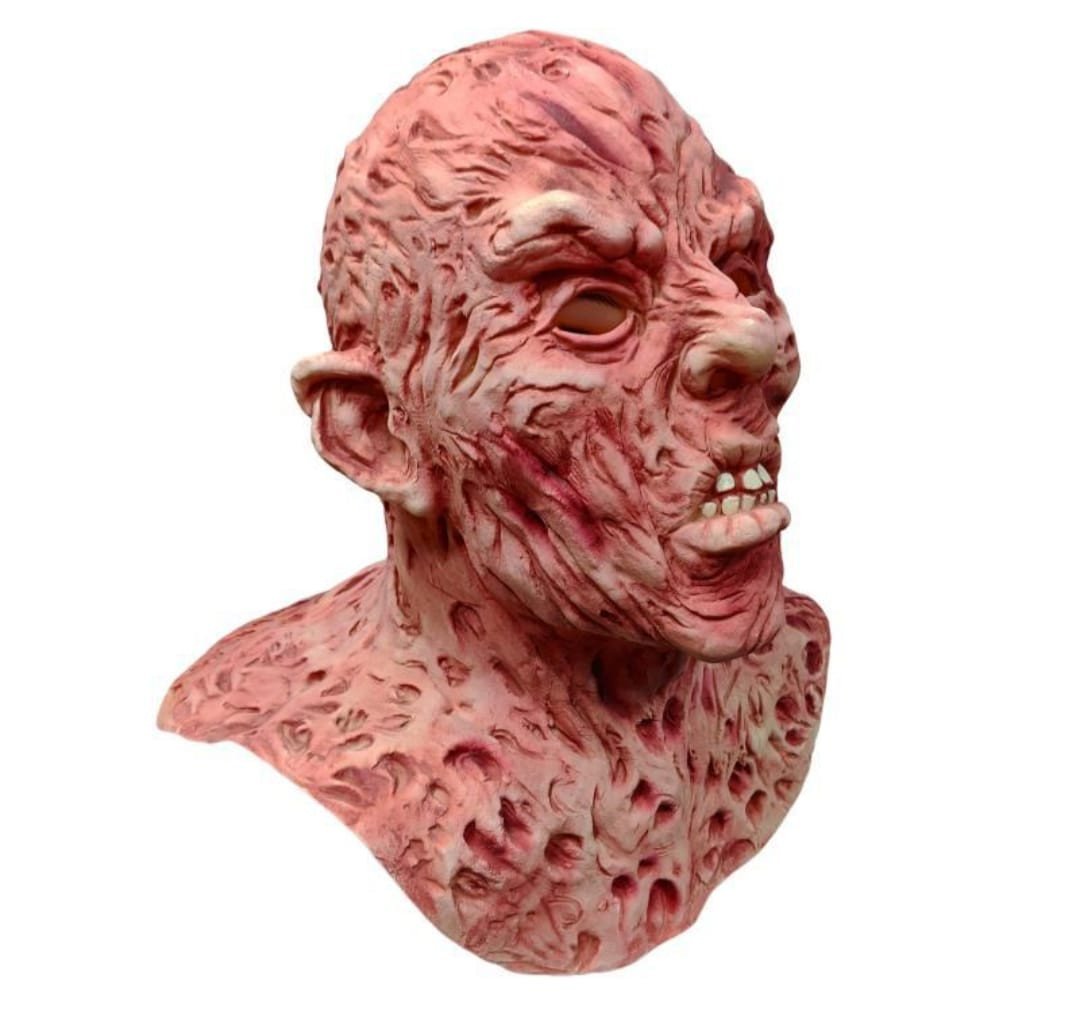 Scary Freddy Latex Mask – Halloween Horror Costume Headgear