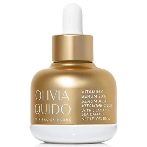 OLIVIA QUIDO Skincare Vitamin C Serum 20% with Lilac & Sea Daffodil 3.6oz | Hydrating, Skin-Brightening, & Anti-Aging | Vitamin C & Hyaluronic Acid Serum for the Face with Natural Botanicals Visit the